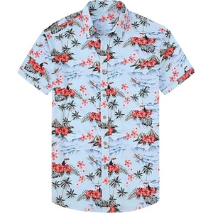 Camisa Hawaiana Damipow para Hombre, con Cuello Alto, Estampado Único, Estilo Tropical, con Botones, para Vacaciones, Cruceros, Hawái, Ropa de Verano - Product Image 3