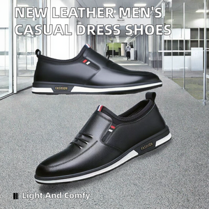 Chaussures décontractées pour hommes en similicuir, style mocassins, respirantes, à enfiler, printemps-été, prix bas, vente en gros, directement de l'usine - Product Image 2