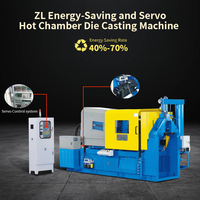 Machine de fabrication de médailles en métal avec curseur de fermeture éclair 60T, machine de moulage sous pression à chambre chaude en zinc, vente en gros