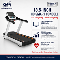 Tapis roulant électrique commercial motorisé, équipement de fitness portable pour la salle de sport avec test de fréquence cardiaque pour la marche, moteur AC 3.0HP