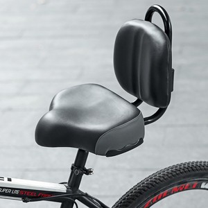 Asiento de Bicicleta Eléctrica Multifuncional, Asiento Ancho de Cuero para Bicicleta Eléctrica, Asiento de Pasajero con Respaldo - Product Image 3