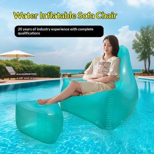 Outdoor <b>Sofa</b> Pvc Material Minimalist Design Music Festival Home Leisure Chair Footrest Water Transparent <b>Inflatable</b> - Product Image 2