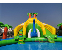Toboggans gonflables pour piscines, jeux aquatiques gonflables, châteaux gonflables, parcs aquatiques, toboggan aquatique gonflable avec piscine