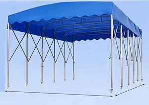 Grande Tente Extérieure Manuelle Extensible à Pousser et Tirer pour Stockage, Logistique, Protection Contre la Pluie et le Soleil, pour Auvent de Stationnement - Product Image 6