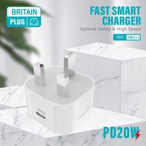Wholesale PD20W Type-C <strong>USB</strong> C <strong>Plug</strong> Quick Charger Fast <strong>Charging</strong> Phone Accessories Charger Head - Product Image 5