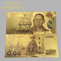 Uang Kertas Thailand Baru 2026, Uang Kertas THB Berlapis Emas 24k untuk Koleksi