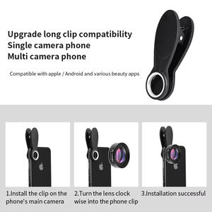 مشبك عدسة ماكرو فائق الوضوح للهاتف المحمول 30-120 مم عدسة مقربة (Telephoto) لهواتف آيفون وأندرويد، أداة تصوير احترافية عالمية - Product Image 5