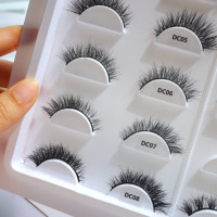 Cils de vison populaires moelleux 12mm cils de vison 3d logo personnalisé en gros cils de vison 3d