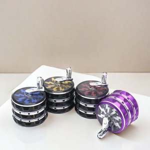 CANNA Wholesale High Quality Best Selling Manual <b>Herb</b> <b>Grinder</b> Lightning Design Hand Shake Aluminum <b>Herb</b> <b>Grinder</b> - Product Image 1
