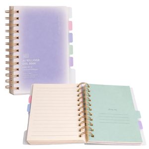 Wholesale A5/B5 Waterproof PVC Transparent Cover Pastel Color Loose-<b>leaf</b> Notebook for School and Office Stationery Use - Product Image 4