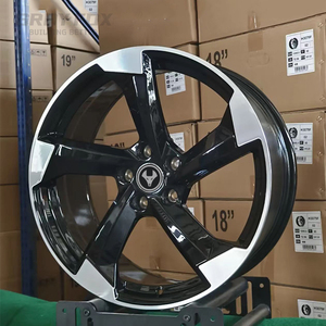 Cerchi Forgiati GrayFox Personalizzati Nero Lucido 17 18 19 20 21 Pollici 5x112 5x120 5x114.3 per <span class=keywords><strong>Audi</strong></span> A4 A5 A6 A7 Q5 E-<span class=keywords><strong>Tron</strong></span> <span class=keywords><strong>GT</strong></span> - Product Image 3