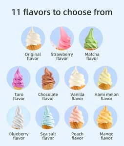 Tùy Chỉnh Hương Vị Vani Mềm Phục Vụ Kem Bột Trộn Đường Thấp Chất Béo Thấp Tự Làm Kem Premix Bột Với Halal Chứng Nhận - Product Image 4