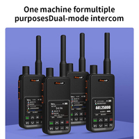 Maycall 4G POC Walkie Talkie de Dos Vías con Bocina Potente, Alcance de 5000 km, Compatible con Llamadas Individuales, Intercomunicador Inalámbrico, Versión Asiática, Tarjeta SIM, IPX4