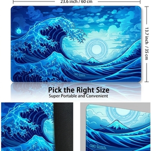 Personalisierte Gummi-TCG-Spielmatte 24x14 Zoll - Wasserfeste Maßgeschneiderte Design-Sublimationsdruck TCG-Spielmatte auf Lager - Product Image 4