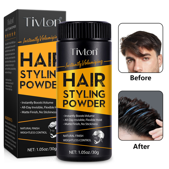 Private Label 30g Instant Volume Long Lasting Hold Mens Hair Styling Powder Natural Look Hair Volumizer Texture Powder for Men