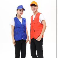 Chemise publicitaire multi-poches personnalisée, Vêtements de travail imperméables et sûrs, Gilet de journaliste avec logo, Gilet de bénévole en gros