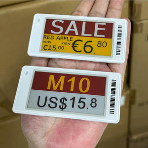 ป้ายดิจิตอลอัจฉริยะ Eink ขนาด 2.6 นิ้ว แพ็ค 100 ชิ้น ป้ายราคาดิจิตอลสี่สี ป้าย NFC ESL สำหรับระบบป้ายชั้นวางสินค้าอิเล็กทรอนิกส์ในซูเปอร์มาร์เก็ต - Product Image 1