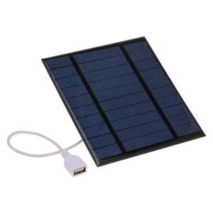 Sun field Custom Epoxy 2,5 W 3W 5,5 V 5V 600mA mono kristalline Zelle Mini Small PET DIY Solar panel Ladegerät mit USB-Anschluss Compact - Product Image 1