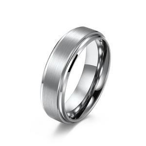 Matte Tungsten Steel <b>Ring</b> 6mm 8mm 10mm Unisex Simple Design Engagement Band For Men And Women - Product Image 1