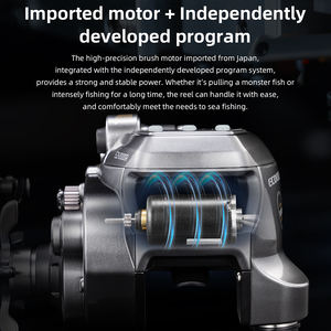 גלגל דיג חשמלי ECOODA EZH II 3000 עם צג דיגיטלי, גלגל דיג לזריקה במי מלח, אלומיניום יצוק - Product Image 2