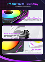LOVINGCOOL Most Popular New Design RGB Fan 120mm Pc Case ATX Towers With Fan Cooling Computer Gaming Pc Radiator Air ARGB Fans