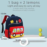 Sac à dos pour enfants en microfibre synthétique imperméable, motif dinosaure de dessin animé, pour garçons et filles, préscolaire