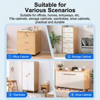 Verrou de sécurité pour tiroir sans perçage, serrure à code pour bureau, table de chevet, armoire de rangement, armoire à chaussures P359