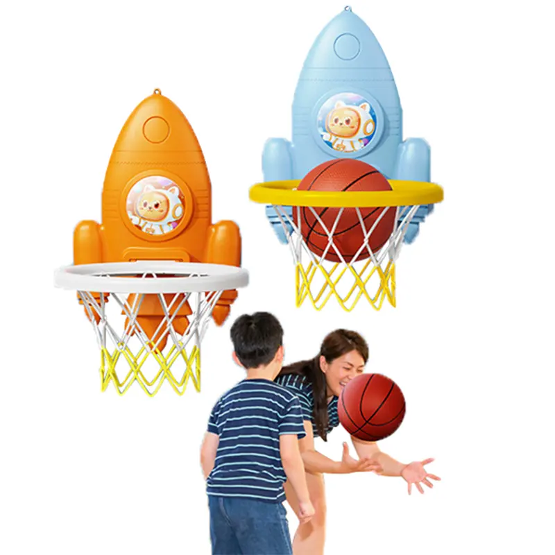 China Indoor Draagbare Oefeningsapparatuur Muurbevestiging Mini Verstelbare Hoogte Basketbal Hoepel Set Voor Kinderen En Peuter