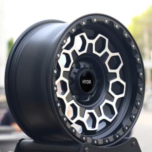 Jantes en aluminium forgé HTOR ORS447 17 18 20 pouces 6x139.7, finition noire usinée, compatibles avec 1500 Montero Sport Terra MU F150 - Product Image 4