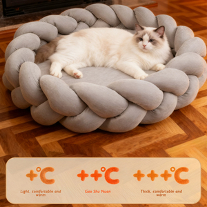 Nouveau 100CM grande taille tissé à la main chat <span class=keywords><strong>chien</strong></span> lit <span class=keywords><strong>Super</strong></span> doux tissu pour automne hiver adapté pour petit moyen grand <span class=keywords><strong>chien</strong></span> produits pour animaux de compagnie - Product Image 3