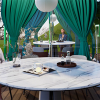 Jardin extérieur partie luxe clair PC feuille dôme igloo étoile bulle maison