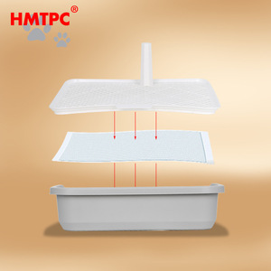 Toilette pour chien Hmtpc avec colonnes absorbantes, gris clair, fournitures d'entraînement pour animaux de compagnie - Product Image 1