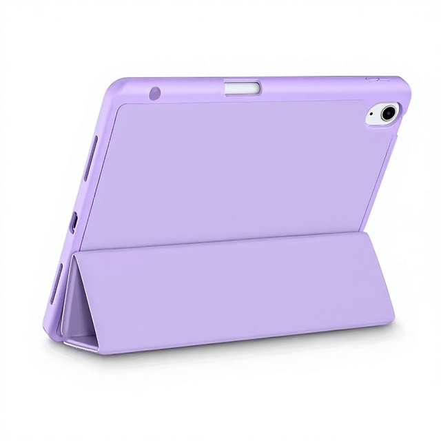 Trifold Simple Design PU Leather Folio Stand Hard Shell Tablet Case for Ipad Air4 2020 Ipad Air5 2022 Tablet Case Cover