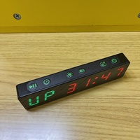 Stopwatch LED Bertenaga Baterai Magnetis Jam Dinding Digital Interval Mini Timer Gym