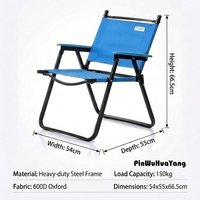 Chaise de plage pliable portable légère à cadre métallique moderne en PVC Ripstop, vente en gros d'usine, qualité supérieure pour camping et pique-nique