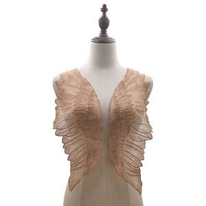 Accesorio de Vestimenta Ecológico para Mujer, Organza, Malla de Poliéster, Encaje Bordado, Broche, Corsage, Alas de Ángel, Adorno - Product Image 6