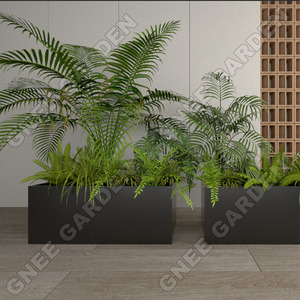 Jardinières en métal personnalisées, <span class=keywords><strong>grande</strong></span> jardinière d'extérieur, jardinière rectangulaire en tôle d'acier corten - Product Image 2