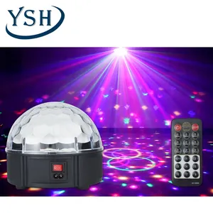 12 bola de discoteca Suppliers-Bola mágica de cristal para DJ, lámpara LED de 12 Colores, con tarjeta TF, reproductor de MP3, luces de fiesta y discoteca