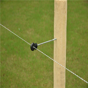 <span class=keywords><strong>Isolateur</strong></span> annulaire à visser en acier galvanisé pour fil de clôture électrique et corde poly jusqu'à 4 mm, résistant aux chocs, couleur personnalisée - Product Image 3
