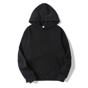 Sweat-shirts à capuche unisexe en coton mélangé brodé coupe classique coupe-vent écologique pour homme, tailles régulières et grandes tailles, vente en gros pour l'hiver - Product Image 2
