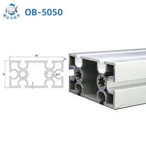 Profilé en <span class=keywords><strong>aluminium</strong></span> industriel blanc argenté 5050 - Cadre de construction à épaisseur élevée conçu pour les machines à grande <span class=keywords><strong>échelle</strong></span>, découpe extra-résistante - Product Image 2