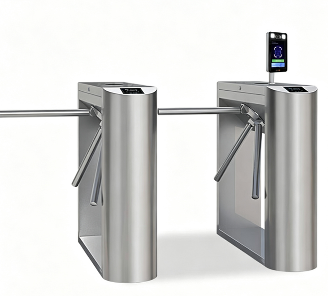 QIFAN Speed Gate Access Control System QR Code Face Recognition Turnstile Anti-Crush Swing Barrier Gate Subway Victorian