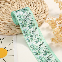 Ruban en nylon imprimé en gros, accessoires textiles, chaussures, fleurs, chapeau, fleur de tête, sangle en tissu