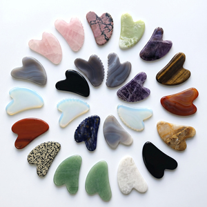 Nouveautés : Outil de massage facial Gua Sha en jade naturel et cornaline rouge Heisenberg, ODM OEM, anti-âge, raffermissant <span class=keywords><strong>visage</strong></span>/yeux, anti-rides - Product Image 5