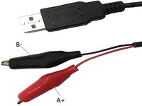 Adaptador USB a RS485 con pinzas de cocodrilo, Compatible con Windows, Linux y Mac OS