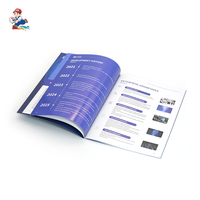 Impression personnalisée de brochures A4 pour magazines de mode, papier d'art, brochures agrafées avec gaufrage sur papier kraft et logo personnalisé