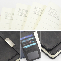 Carnet à couverture rigide en tissu à feuilles mobiles avec logo personnalisé, format A5/A6/B5, gravure laser, journal personnalisable, cadeau