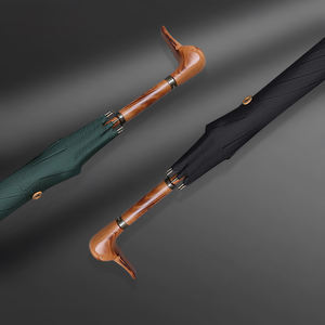 <span class=keywords><strong>Parapluie</strong></span> droit long coupe-vent DD3850 vintage avec poignée personnalisée tête de canard, couleur unie, accessoire de luxe - Product Image 2