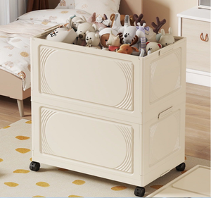 Caja de Almacenamiento de Plástico PP de Estilo Moderno, Armario Doméstico con Organización Plegable y Apilable - Product Image 4