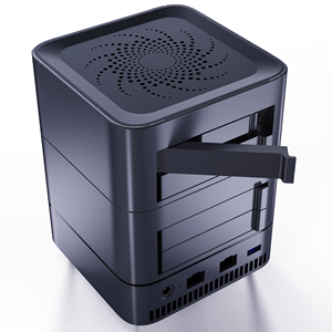 Soyeer JK05 <span class=keywords><strong>N4500</strong></span> <span class=keywords><strong>CPU</strong></span> 4-Bay 2,5 "SSD G 8/16G RAM Servidor de nube privada Multi-Interfaz NAS Servidor de almacenamiento en la nube Sata3.0 MINI PC - Product Image 6